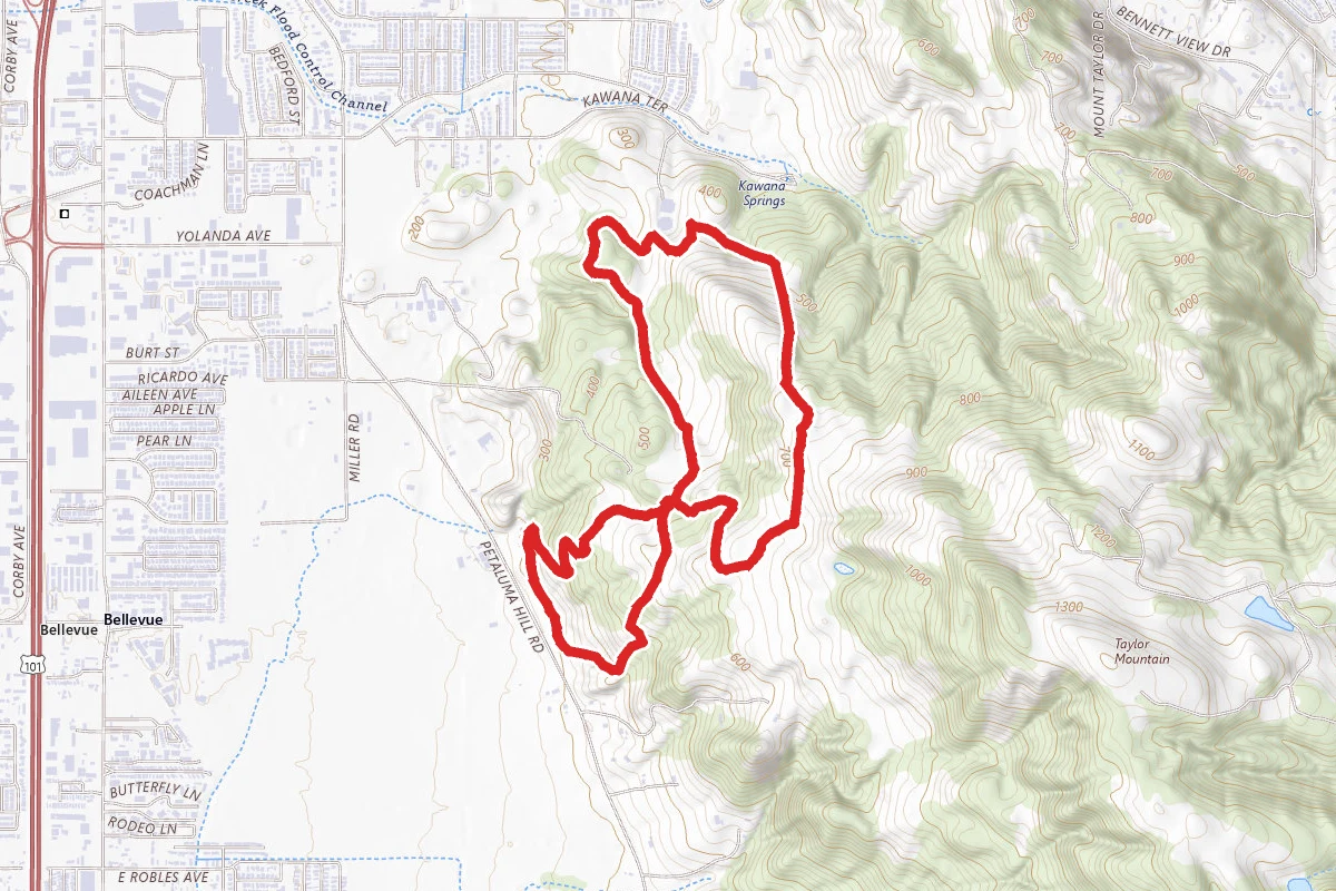 Western Route, Eastern Route and Todd Creek Trail Loop