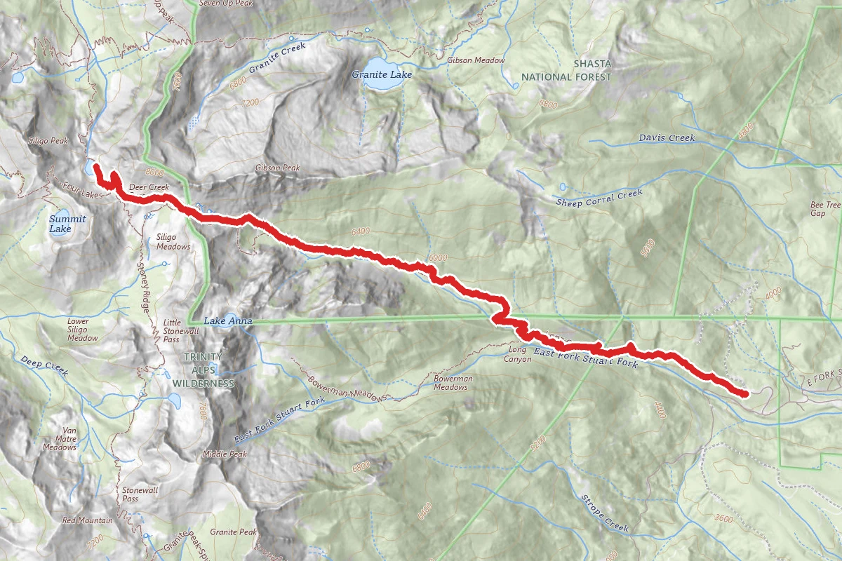 Long Canyon Trail to Deer Lake