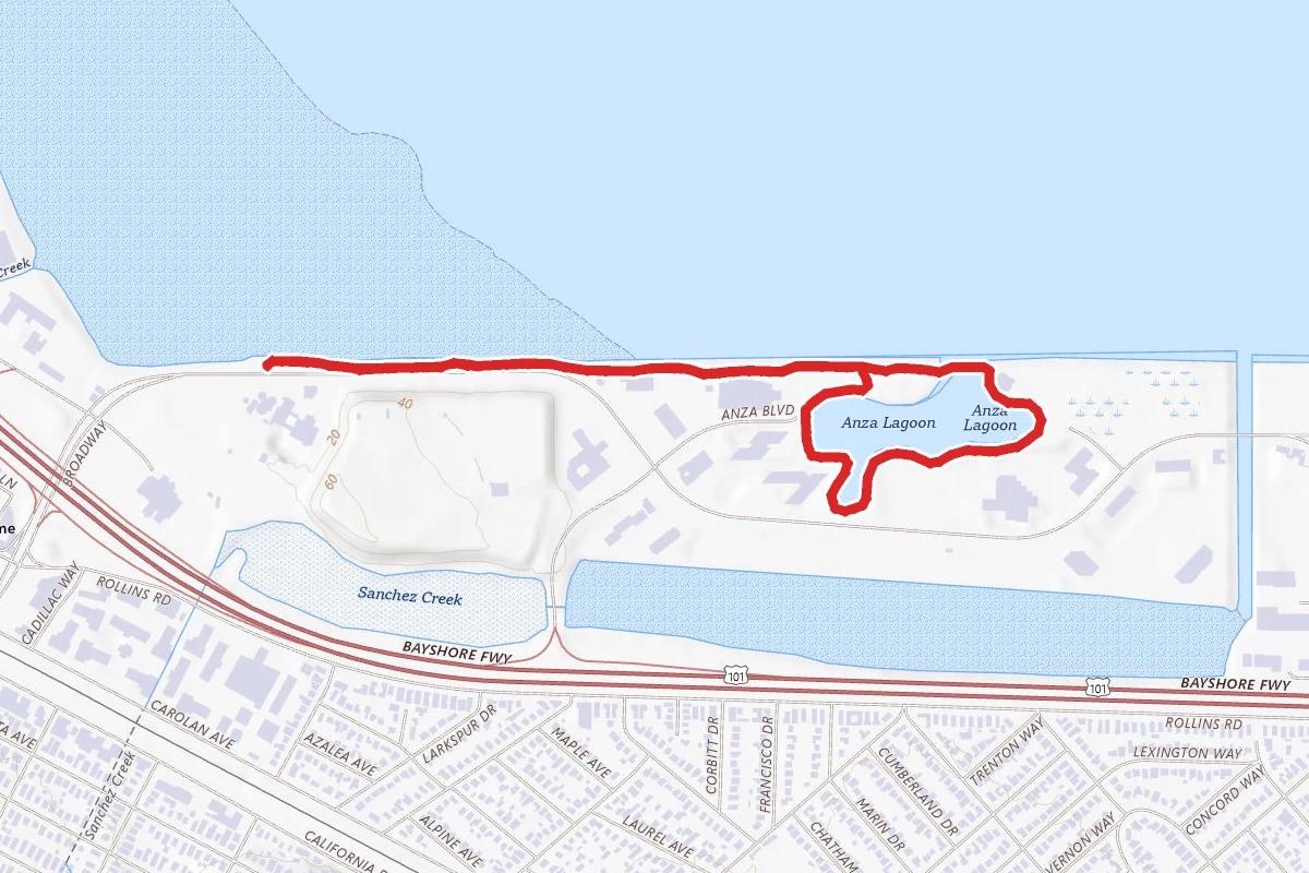 Bayside Park to Robert E Woolley State Park Loop
