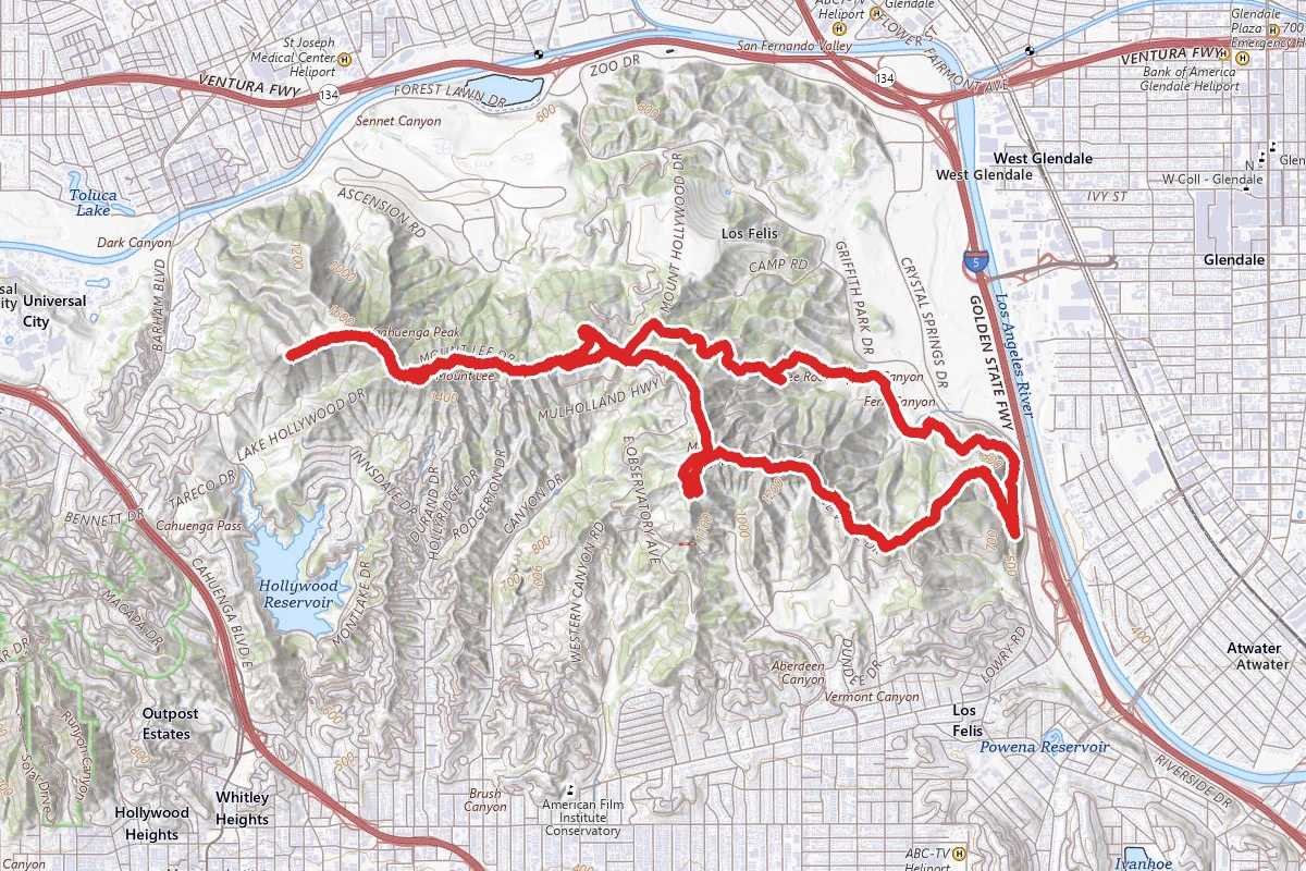 10 Peaks Challenge Griffith Park