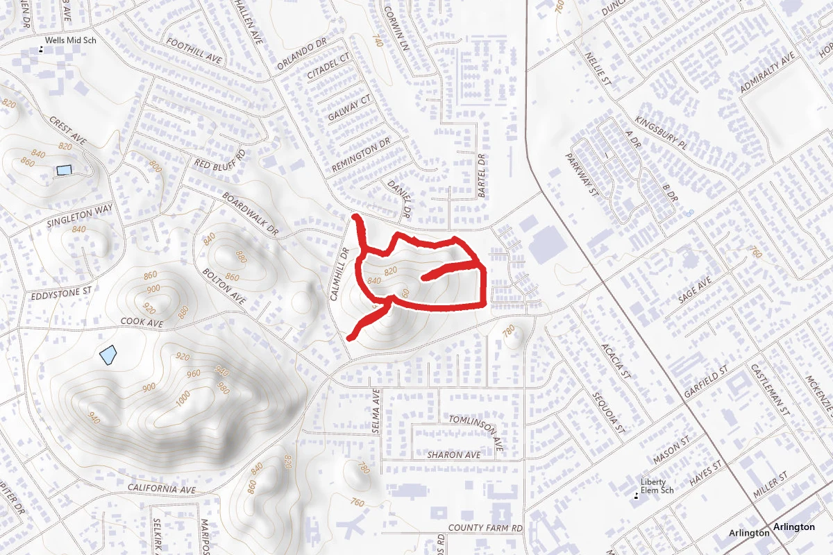 Challen Hill Park Outer Loop