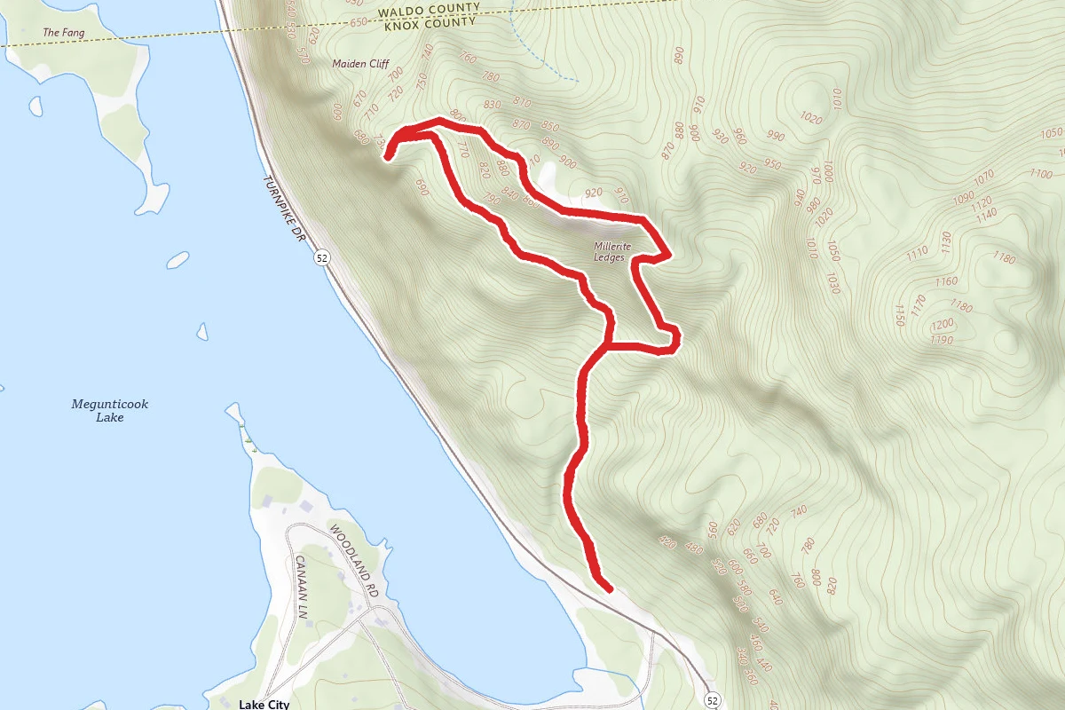 Scenic Trail Cut-off and Maiden Cliff Trail