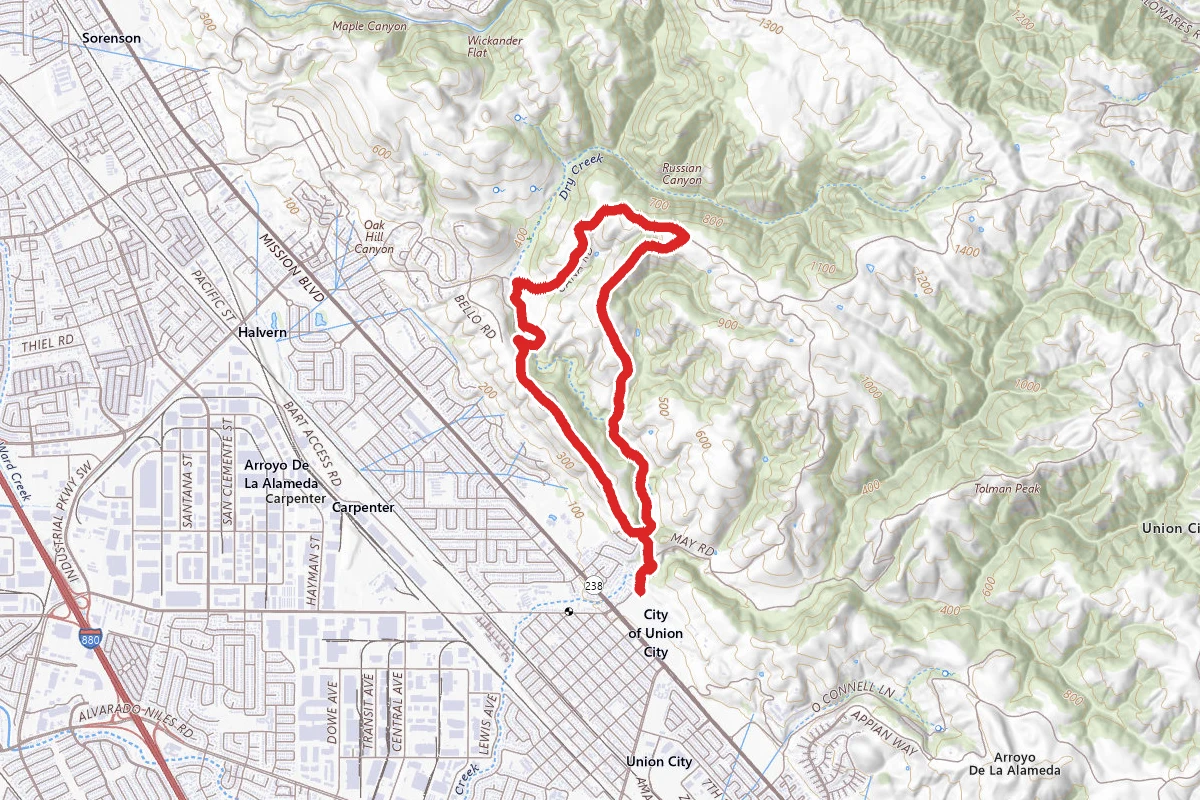 Meyer's Ranch and High Ridge Loop