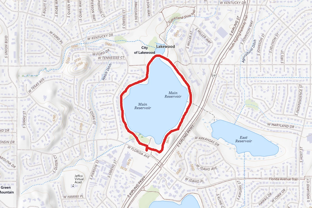 Kendrick Main Reservoir