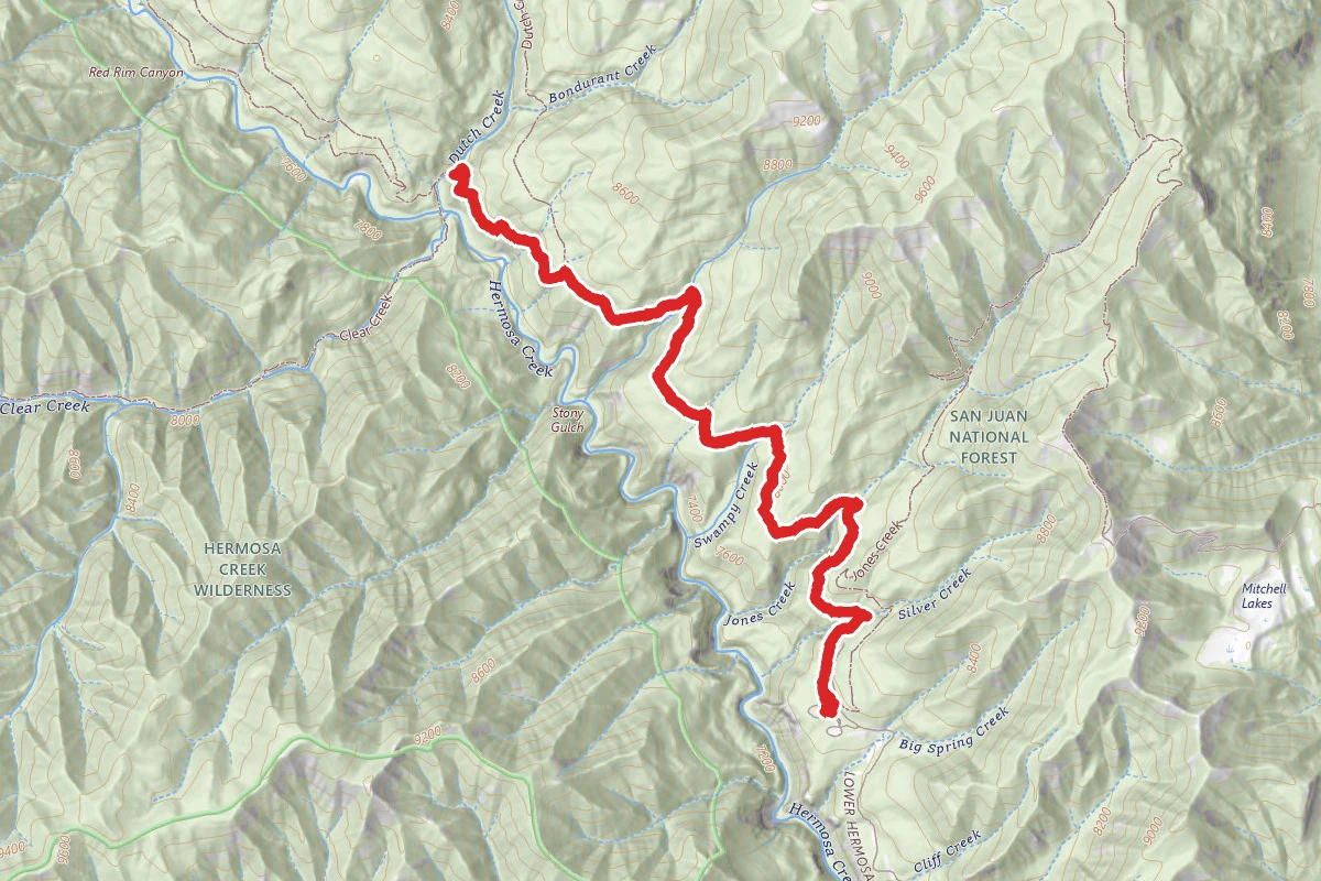 Jones Creek and Dutch Creek