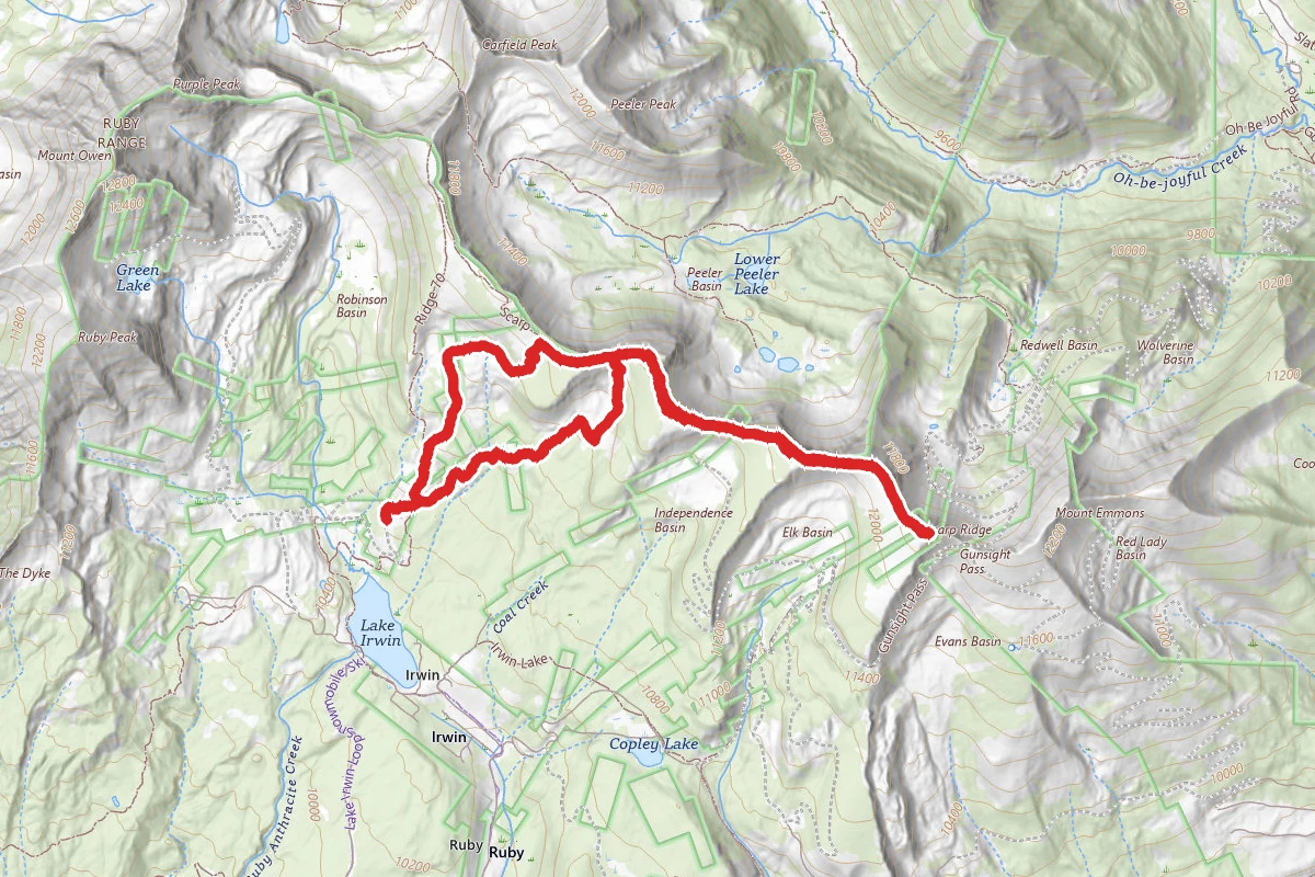 Scarp Ridge to Mt. Emmons