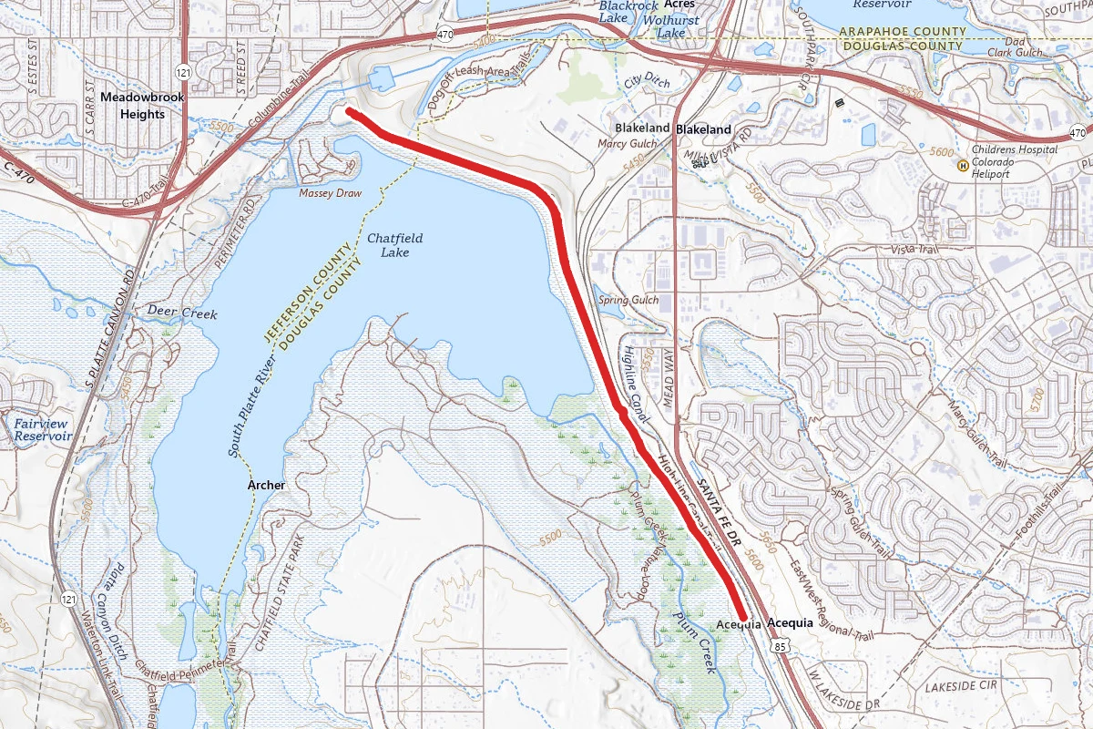 Chatfield Dam Trail