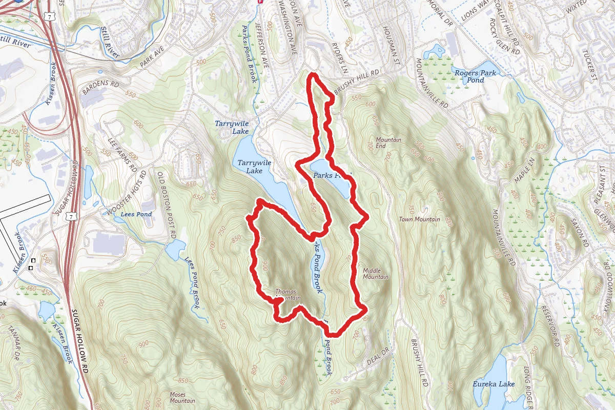 Middle Mountain to Thomas Mountain Loop