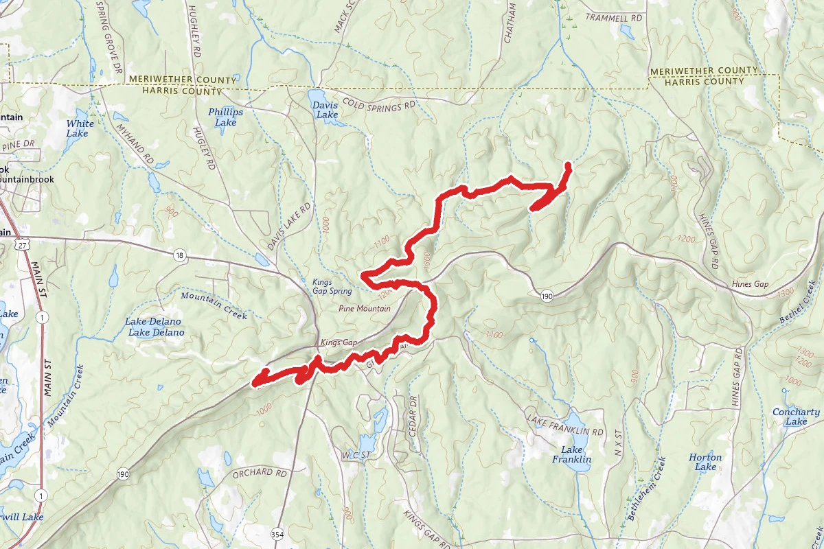 Pine Mountain Trail via Park Office