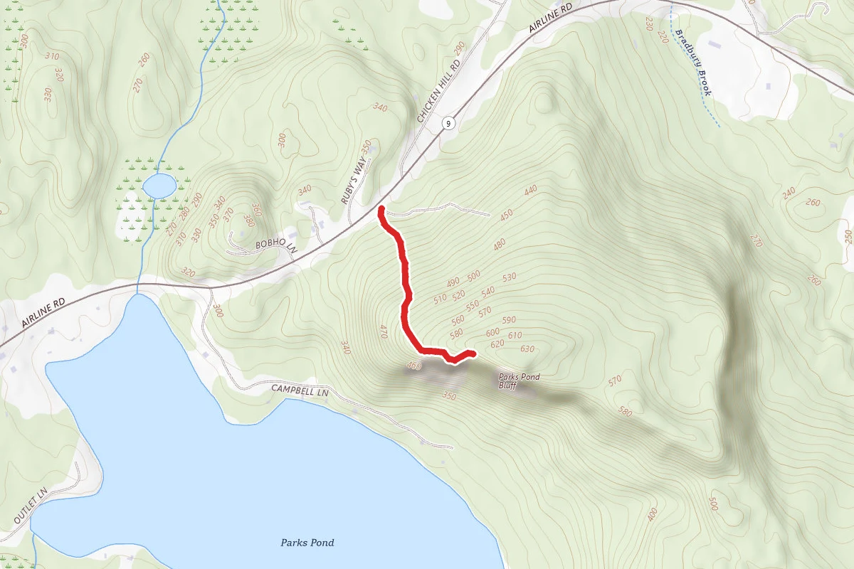 Parks Pond Bluff Trail