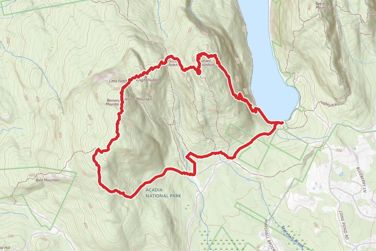 Mansell Mountain, Little Notch and Bernard Mountain via Perpendicular Trail