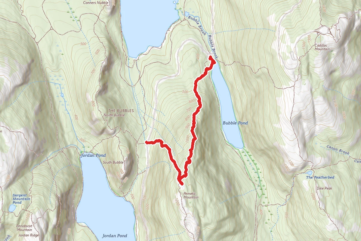 Pemetic Mountain Northwest Trail and North Ridge Trail
