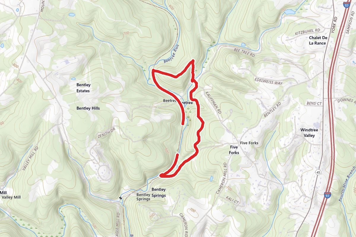 Torrey C. Brown, Red and Yellow Trail Loop