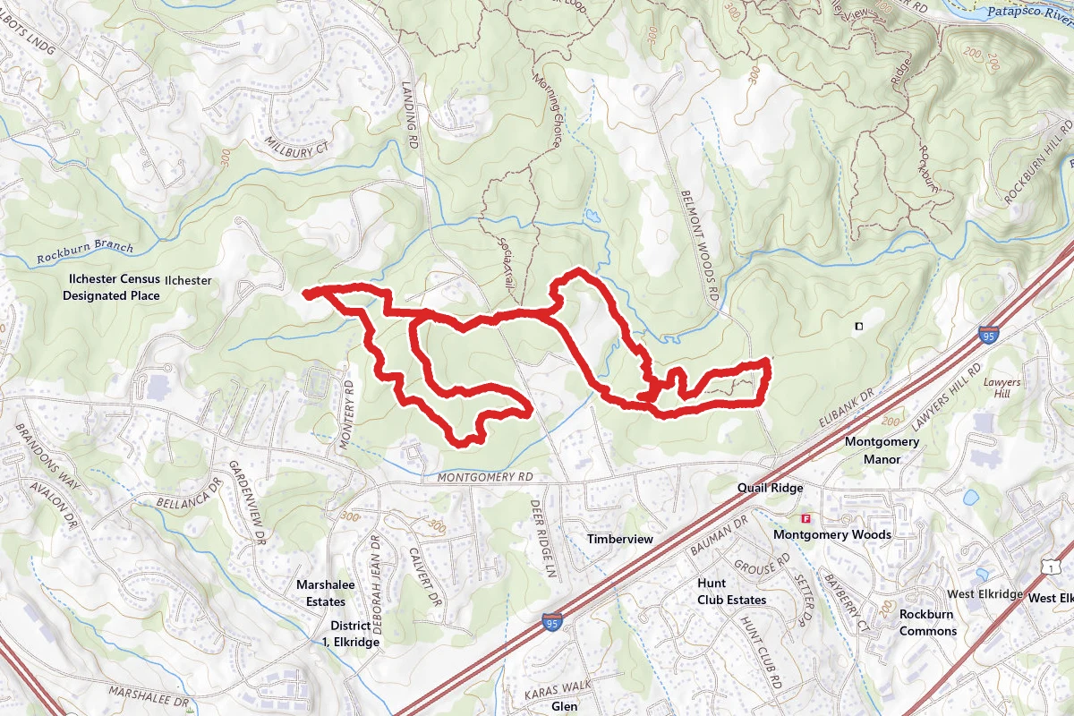 Rockburn, Pain Cave, Belmont and Nacho Trail Loop