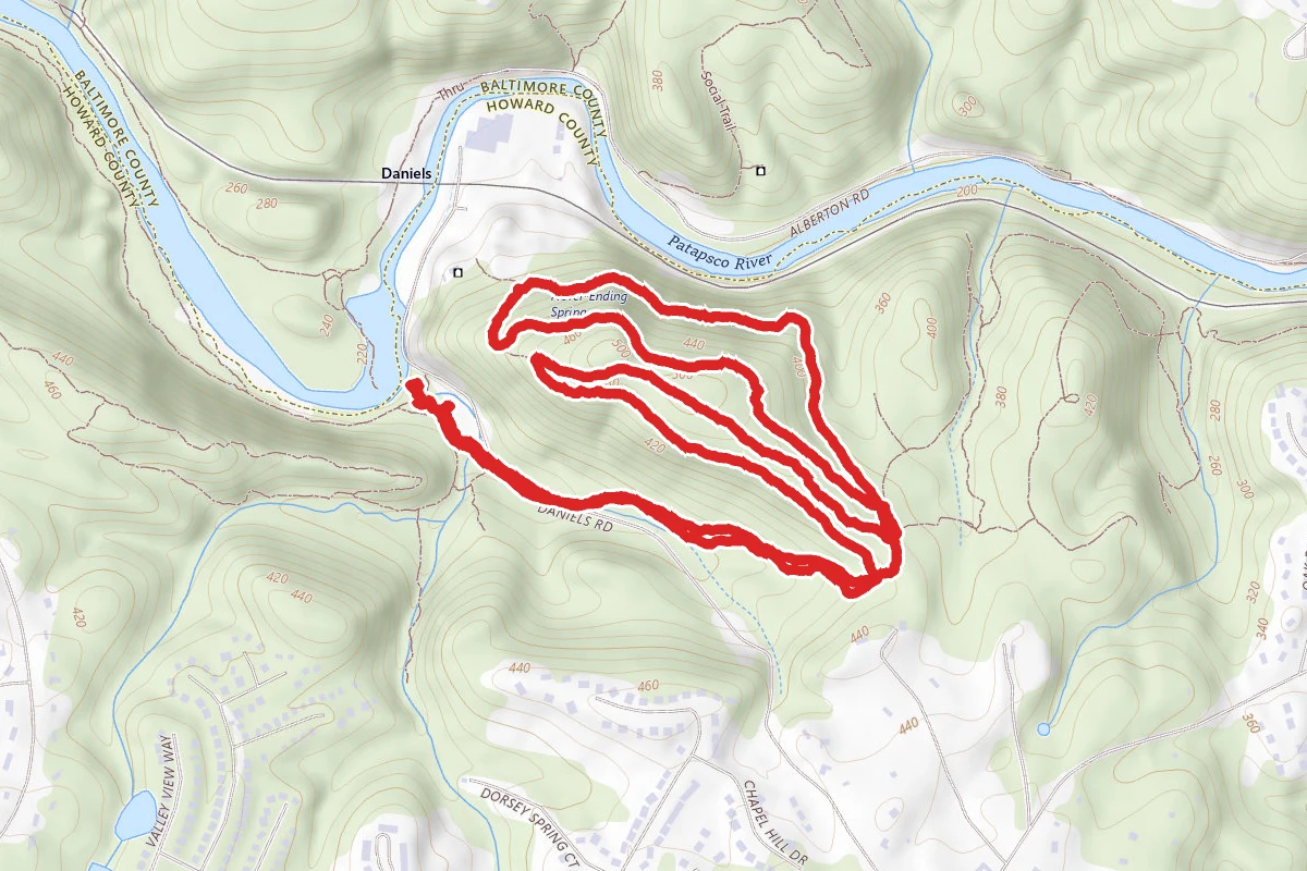 Church Loop via Daniels Road Trail