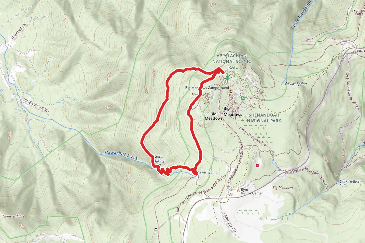 Lewis Spring Falls Trail