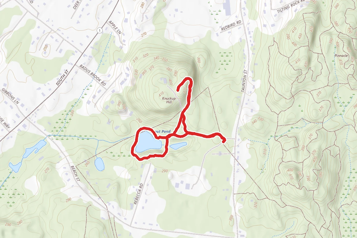 Knuckup Hill (Sweatt Hill) and Trout Pond