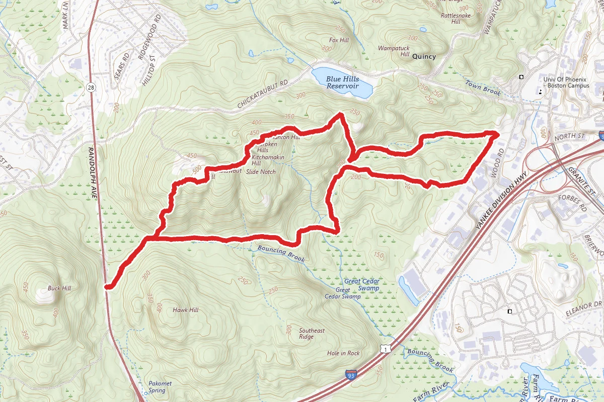 Blue Hills Nahanton Hil Loop