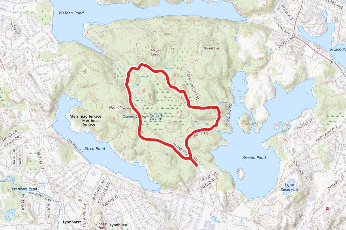 Pennybrook and Dungeon Road Loop