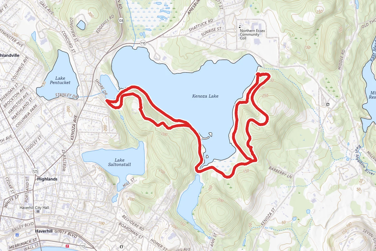 Dudley Porter to Shoreline and Castle Trail Loop