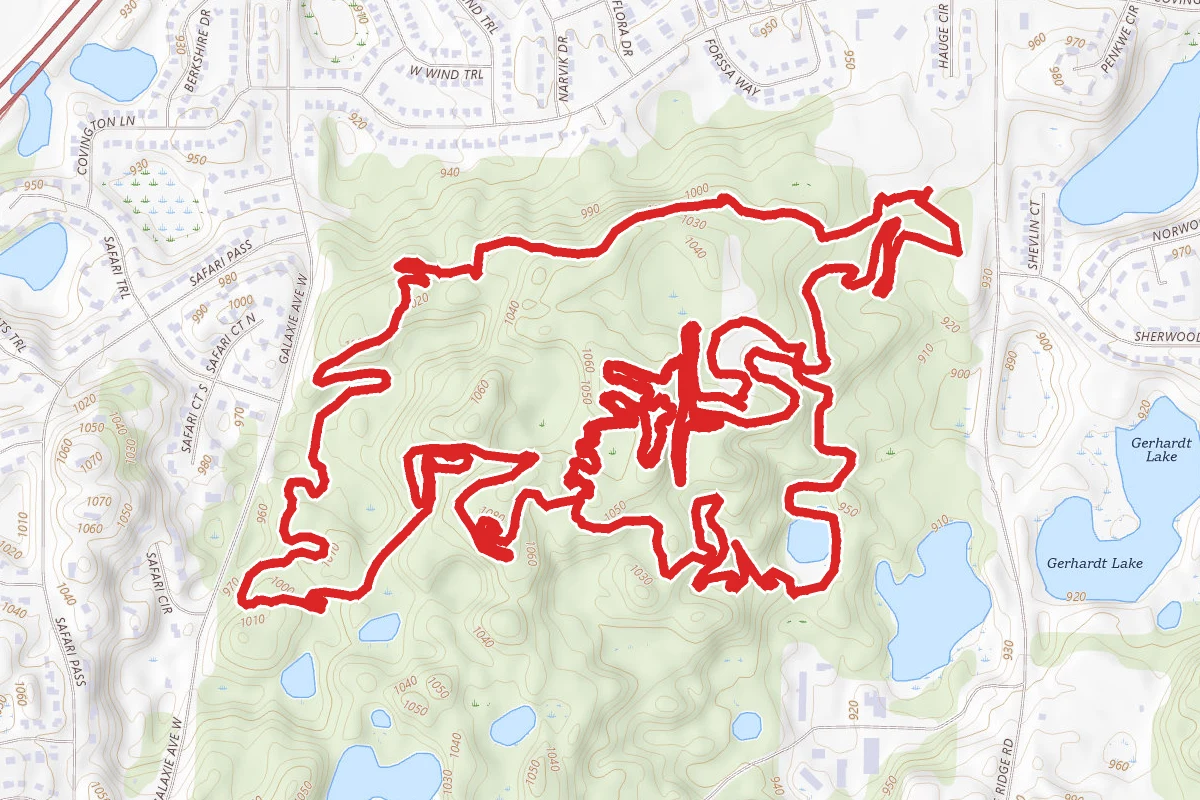 Lebanon Hills Mountain Bike Loop