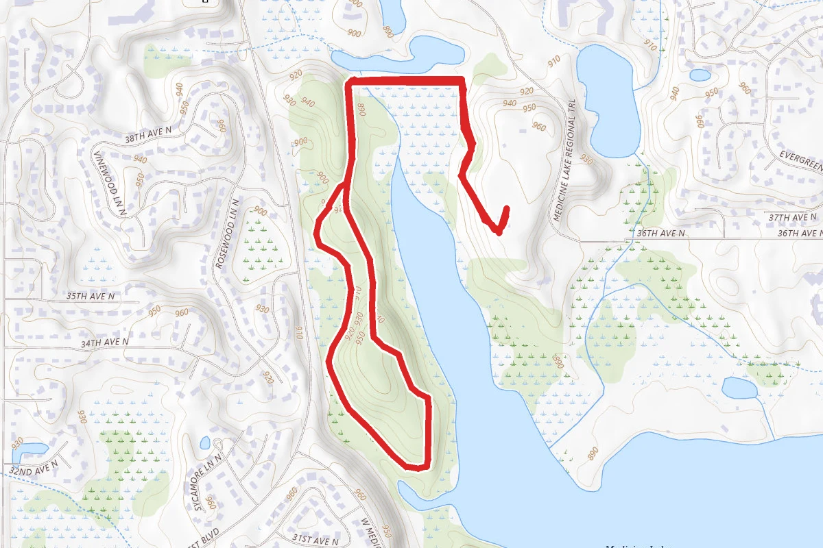 Medicine Lake Area Trail