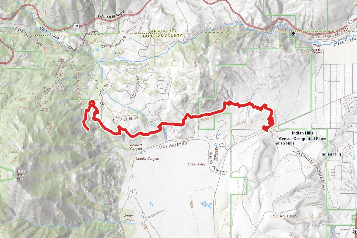 Clear Creek to Bennett Canyon
