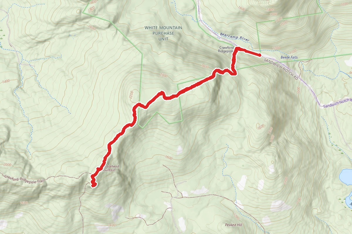 Crawford Ridgepole Trail to Doublehead Mountain