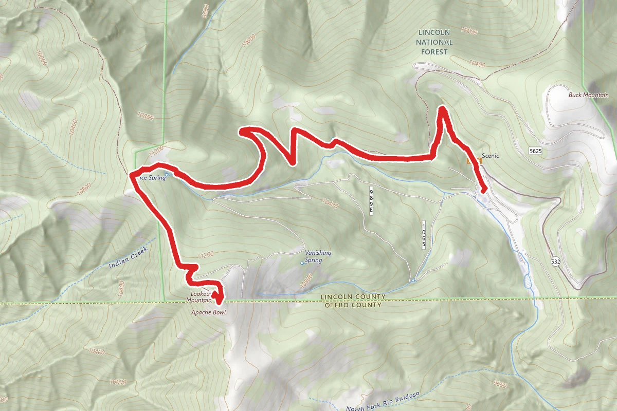 Lookout Mountain Via Crest and Scenic Trails