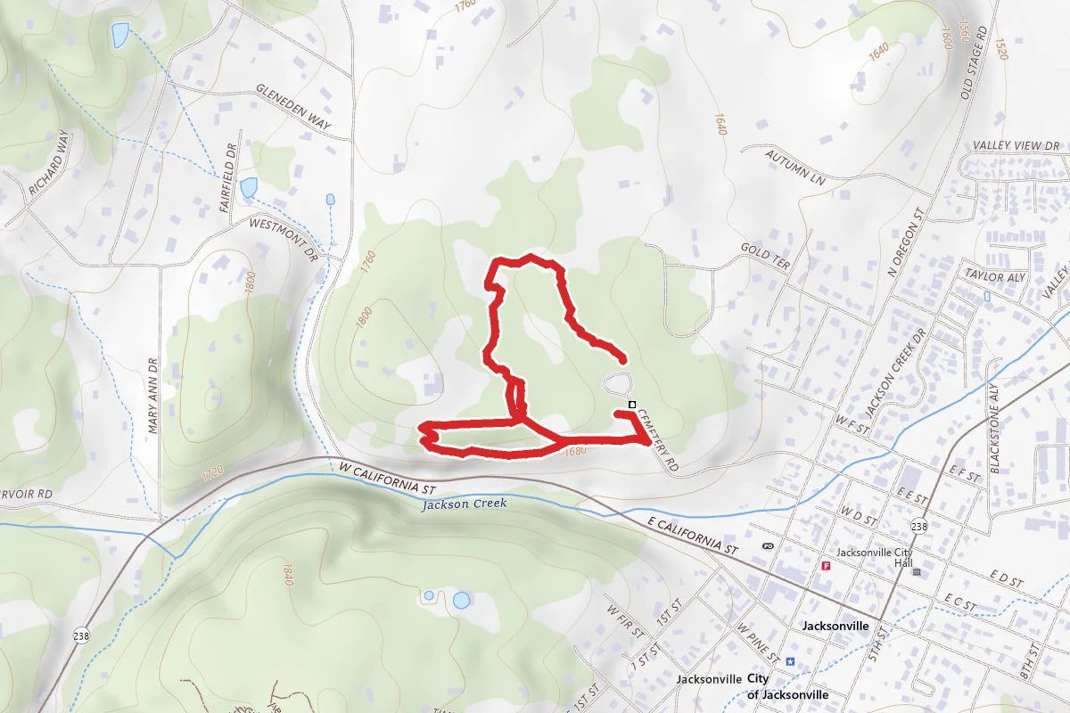 Quarry Trail to Old Catholic Wagon Trail