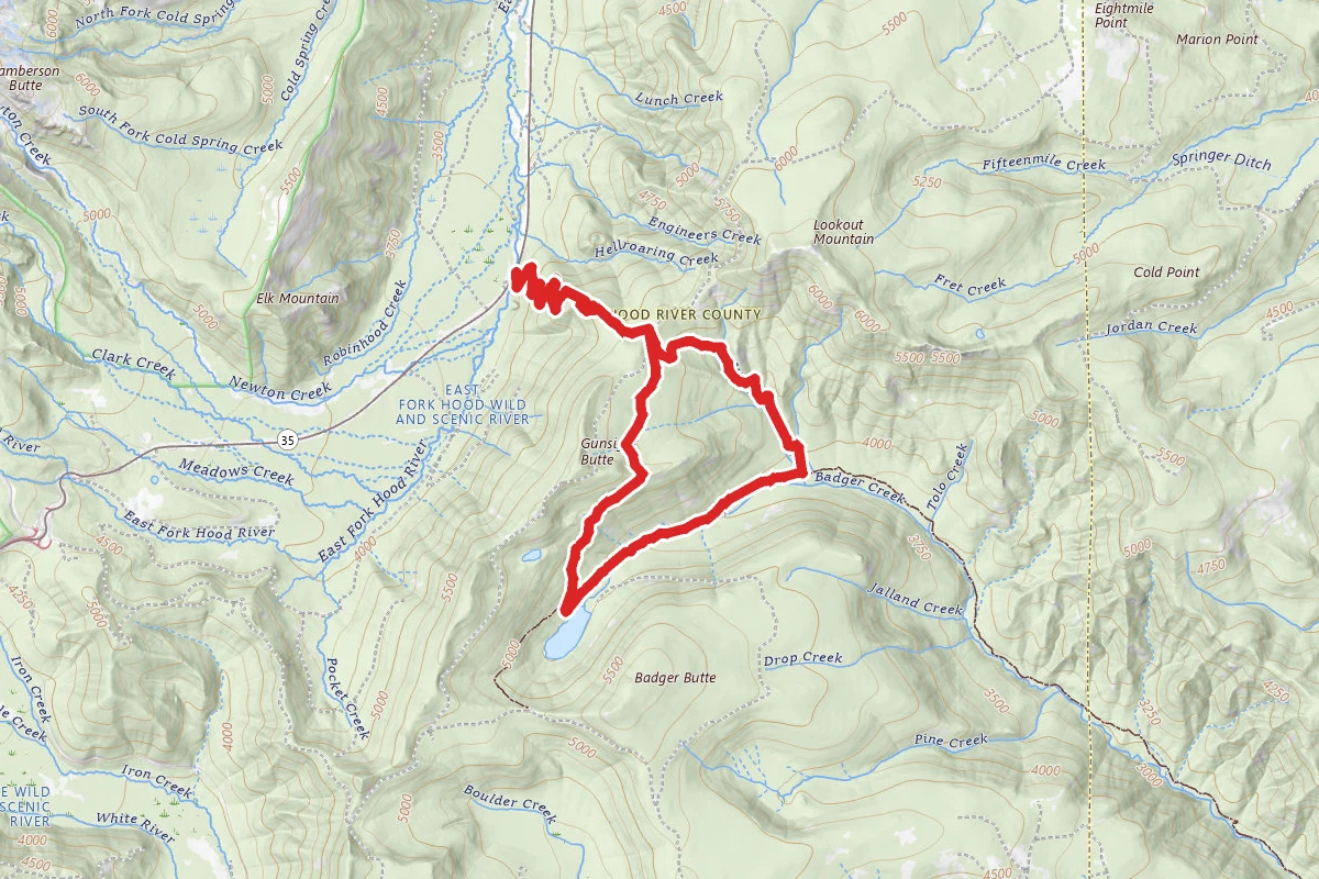Gumjuwac and Badger Creek Loop Trail