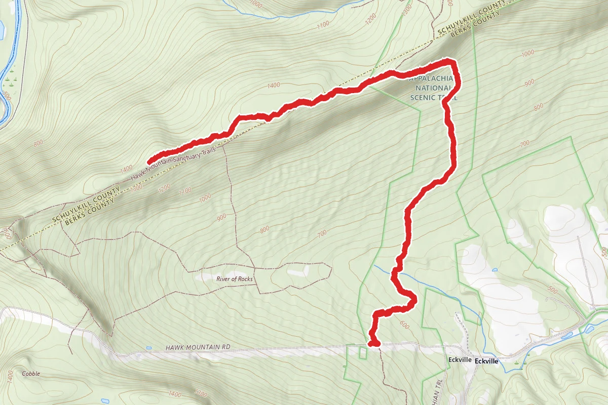 Hawk Mountain via Skyline and Appalachian Trail