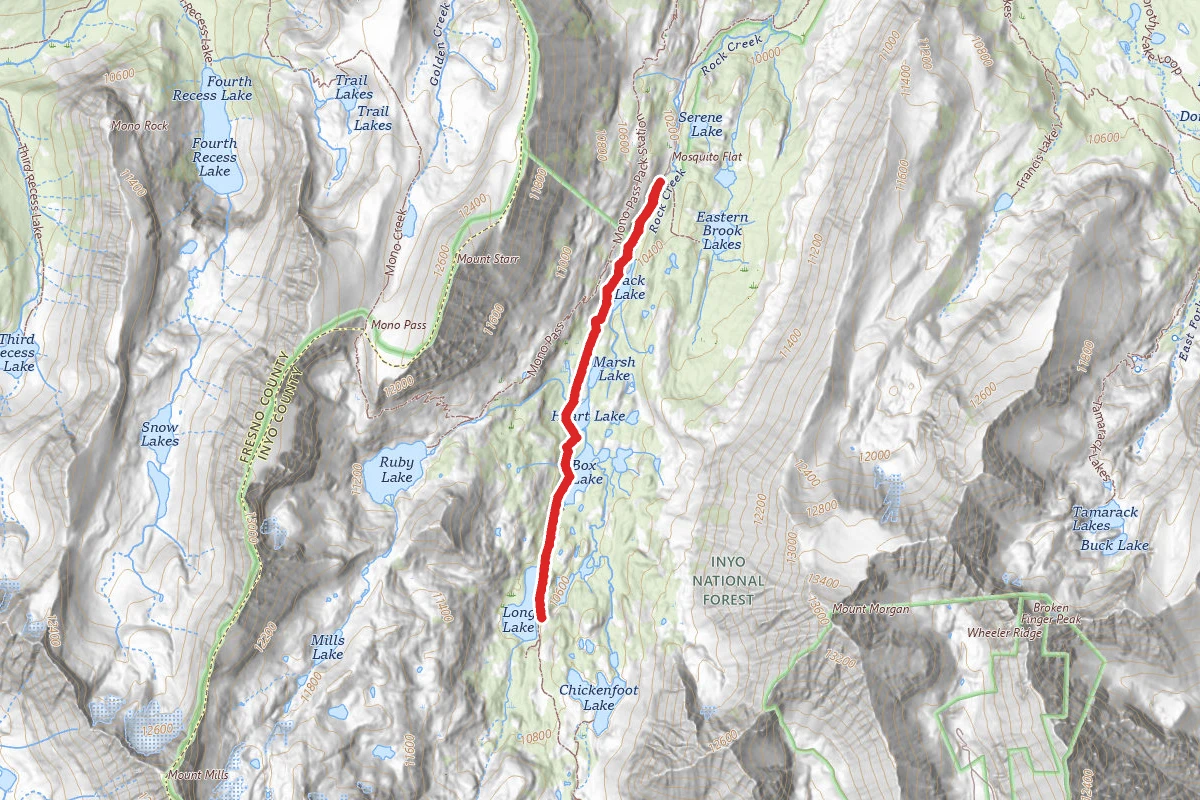 Rock Creek to Long Lake Trail