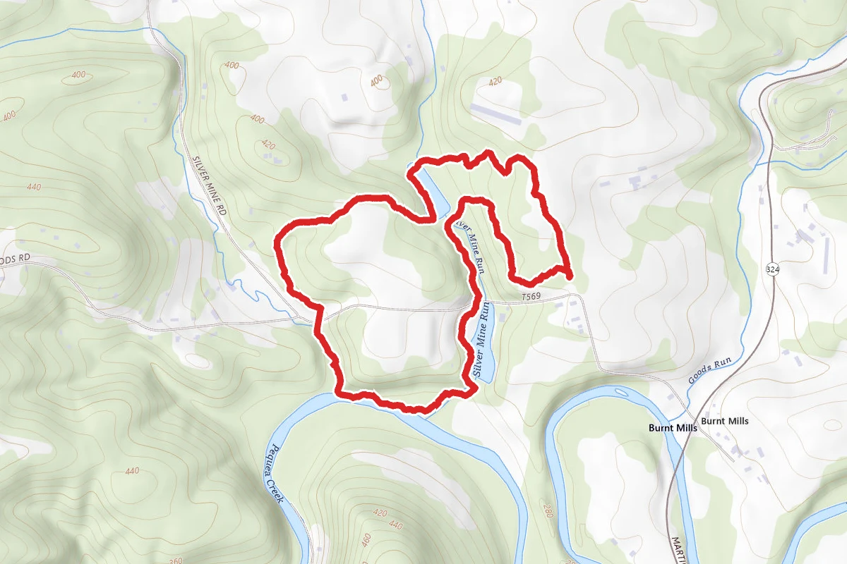 Poplar Grove Trail to White Tail Deer Trail to Red Trail Loop