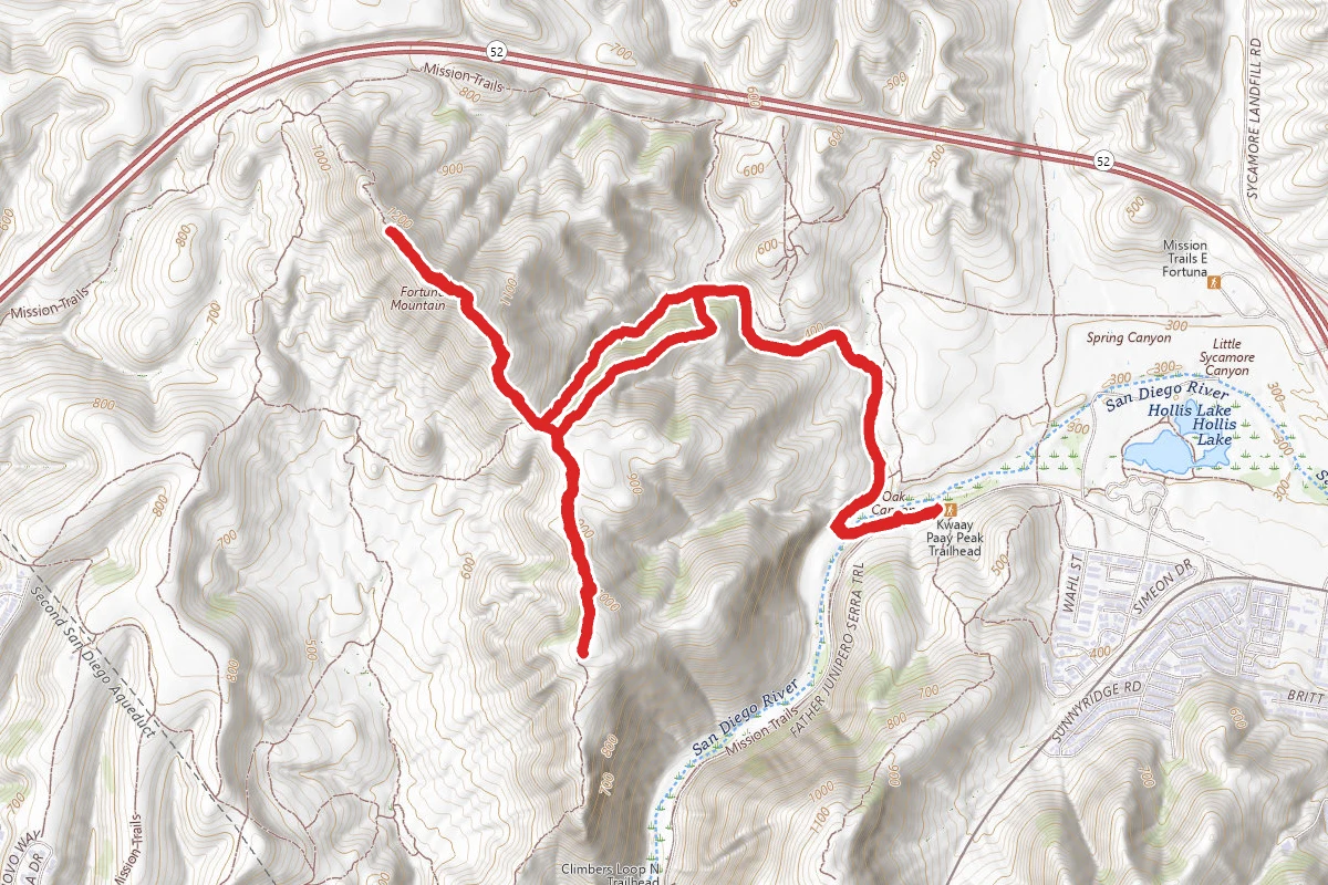 Old Mission Dam to North and South Fortuna Loop