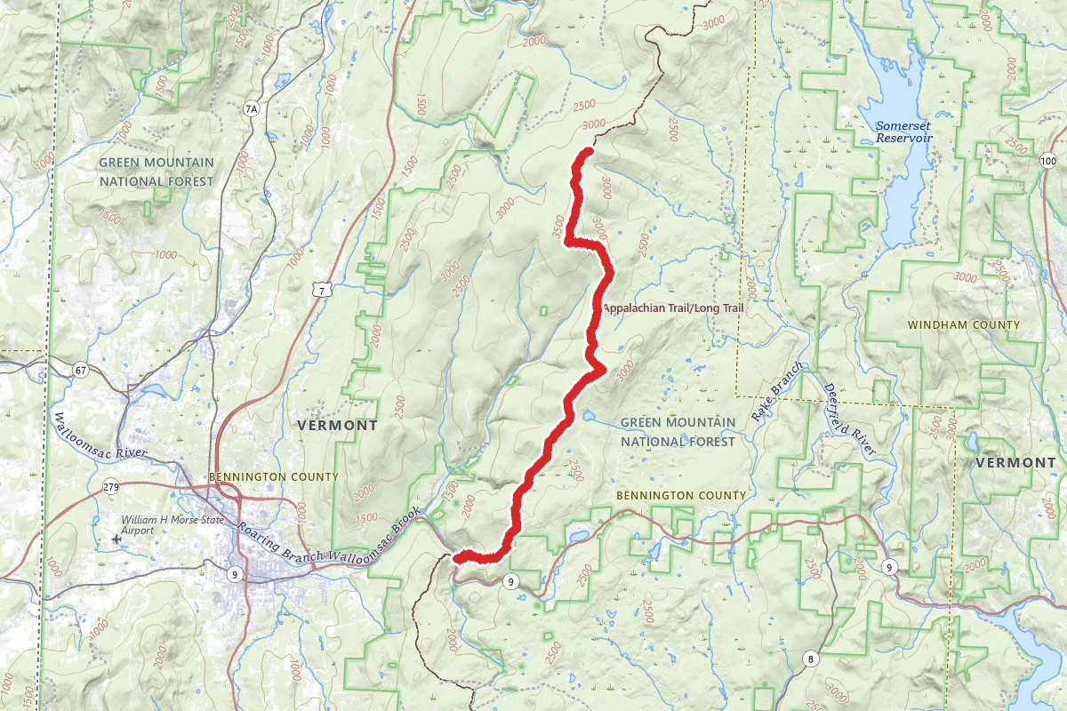 Glastenbury Mountain via Long Trail (Appalachian Trail)