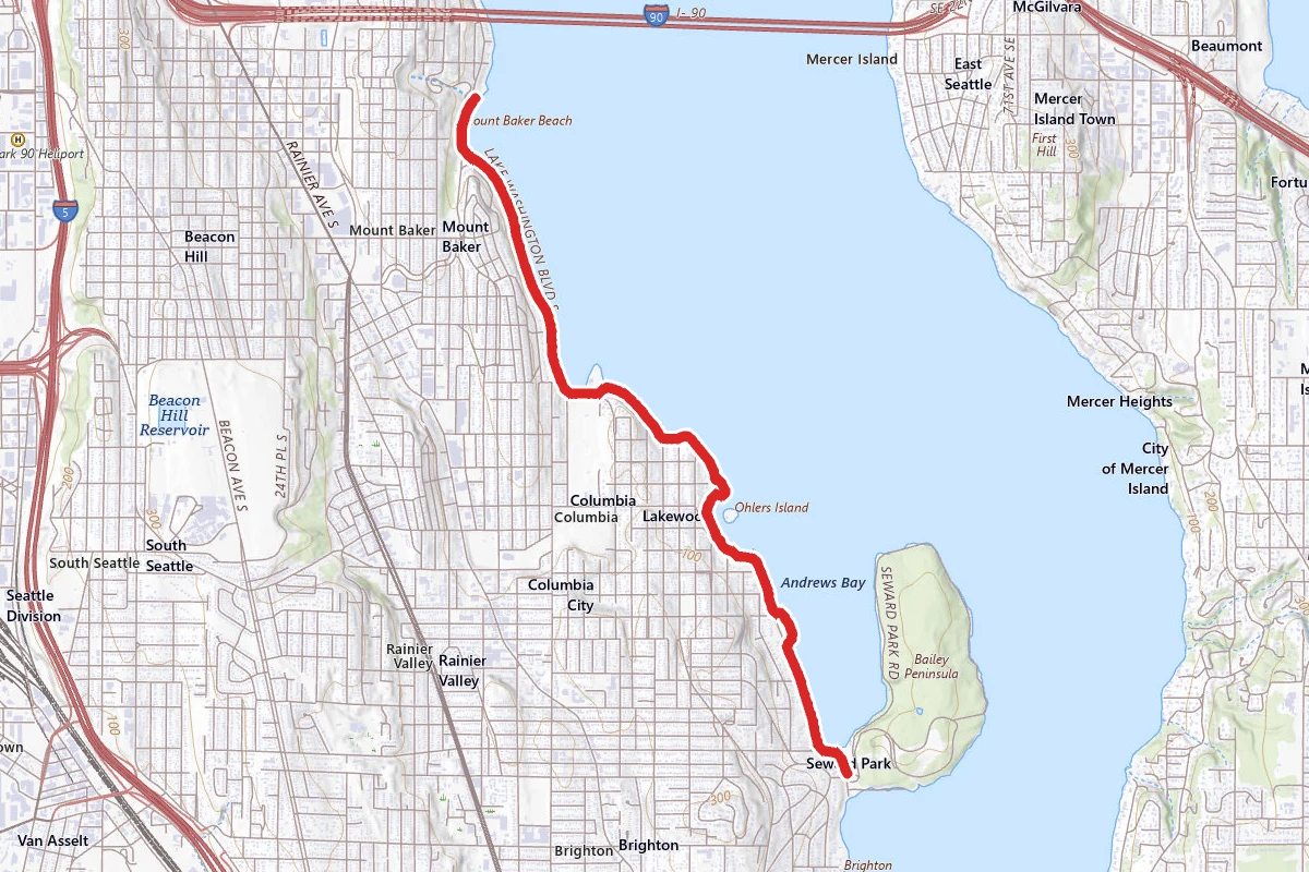 Colman Park to Seward Park