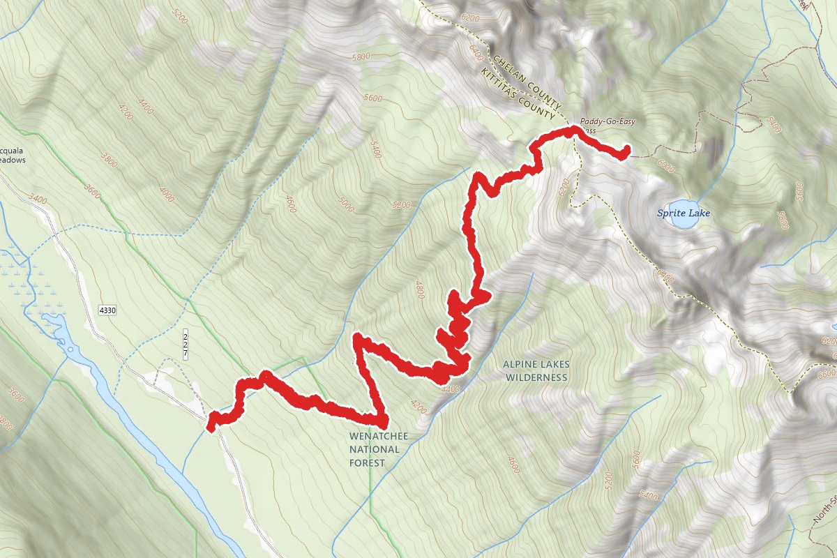 Paddy-Go-Easy Pass Trail