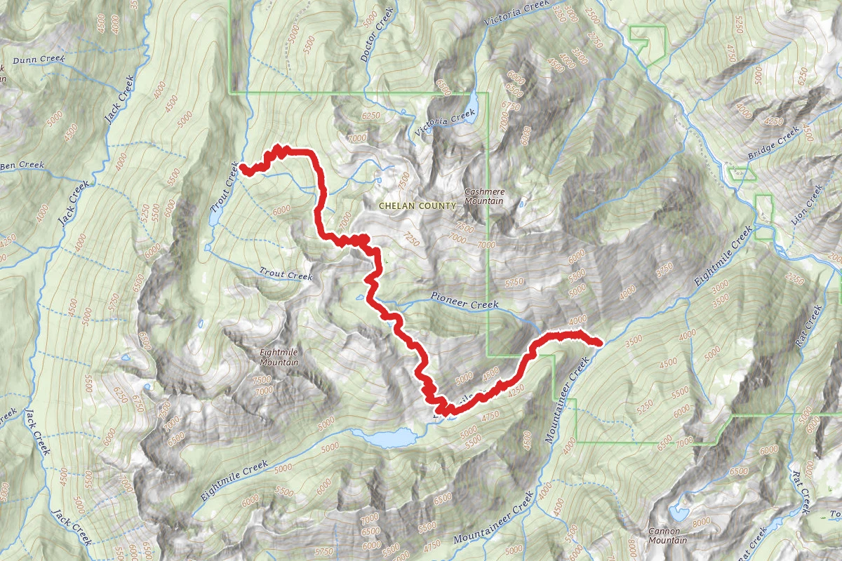 Lake Caroline and Windy Pass