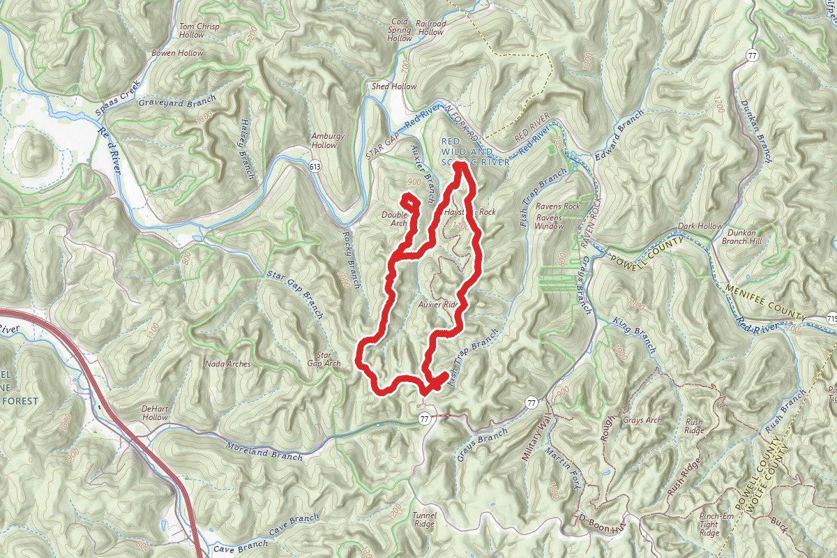 Double Arch, Courthouse Rock and Auxier Ridge Loop