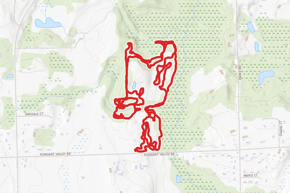 Pleasant Valley Trails Mountain Bike Loop