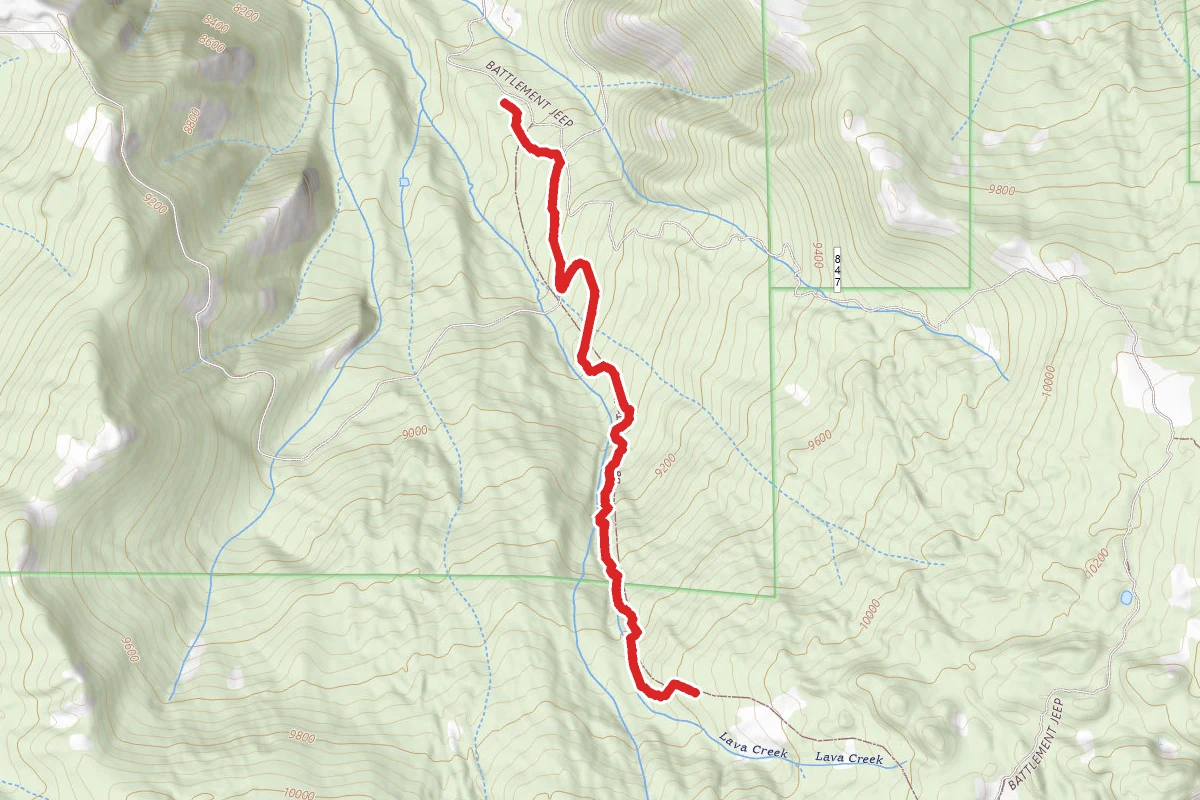 Battlement Reservoir Trail
