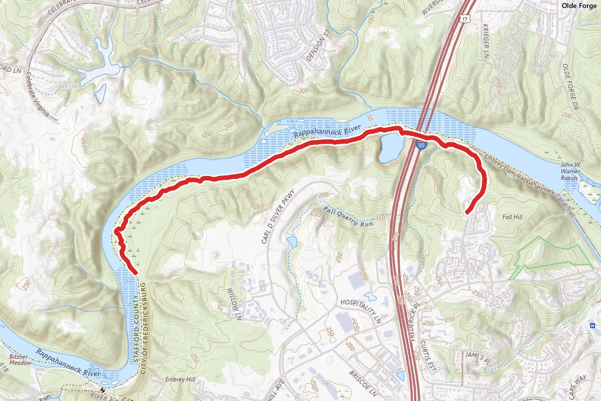 USGS Trail and Beach Trail