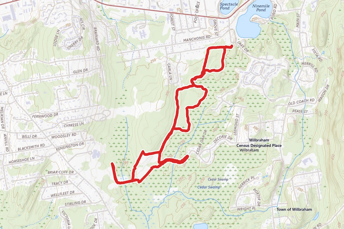 Alton's Way, White Cedar, Coleman Cove and Jasmine Trail