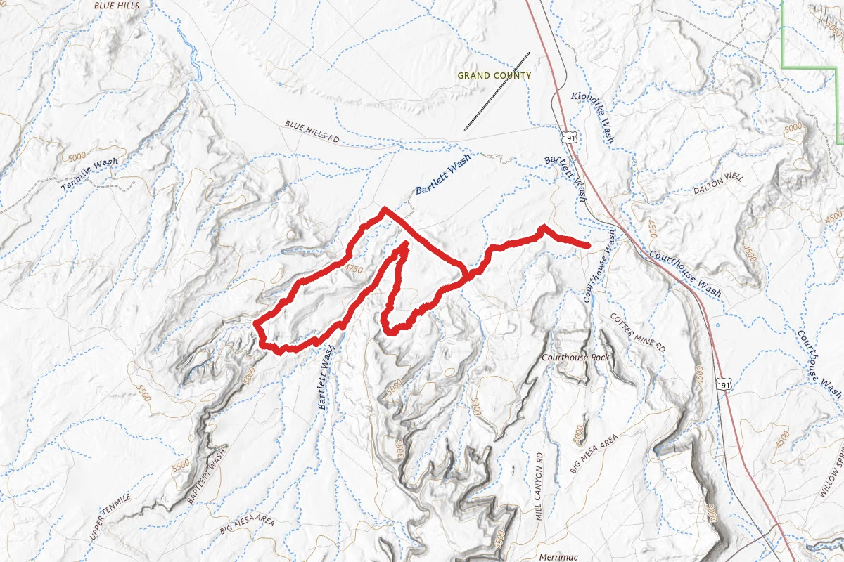 Tusher Tunnel OHV Trail
