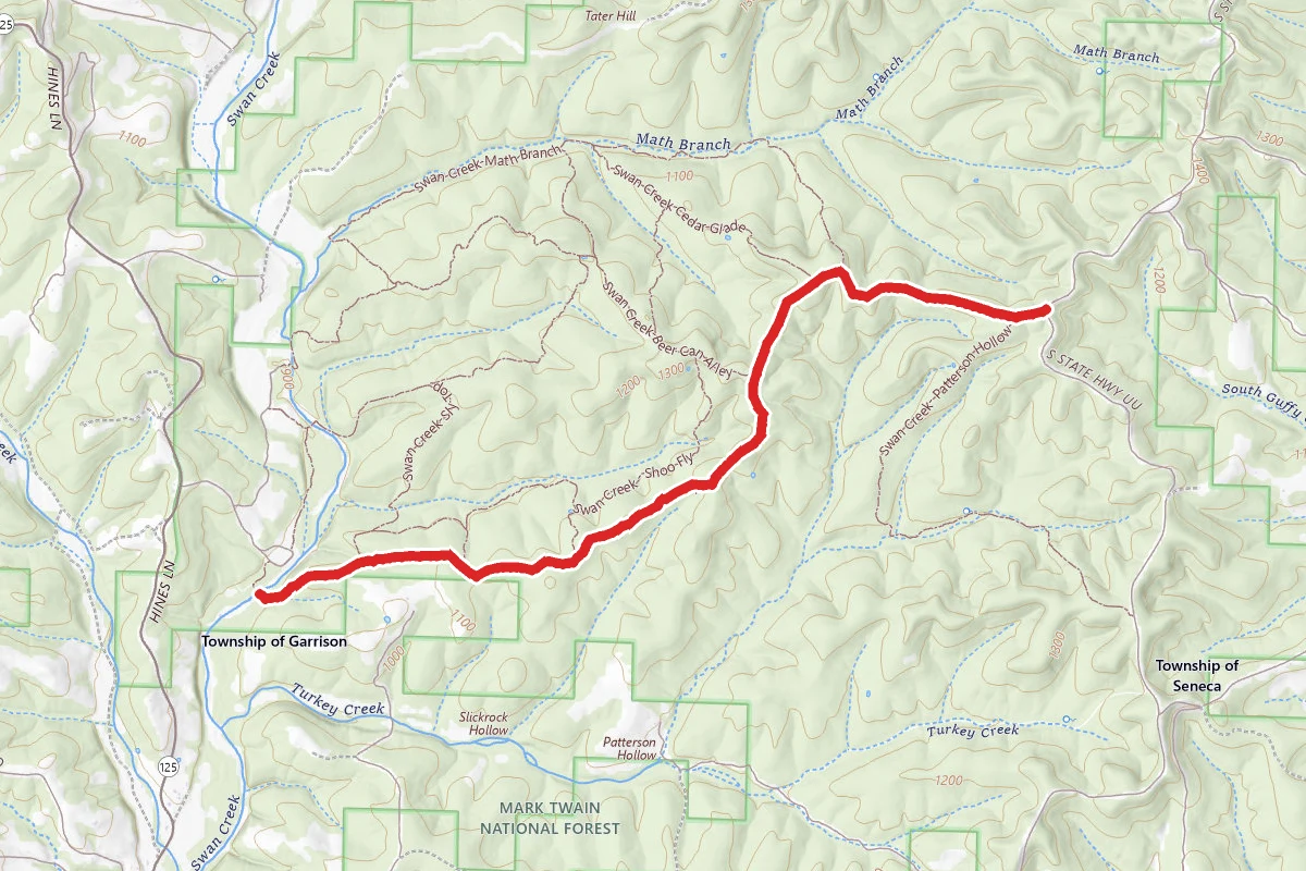 Swan Creek Wilderness Area Trail