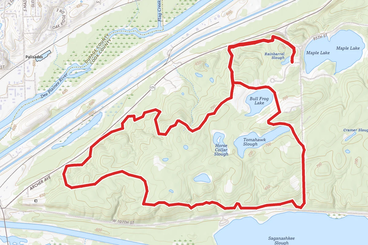 Sag Quarries Nature Preserve Trail