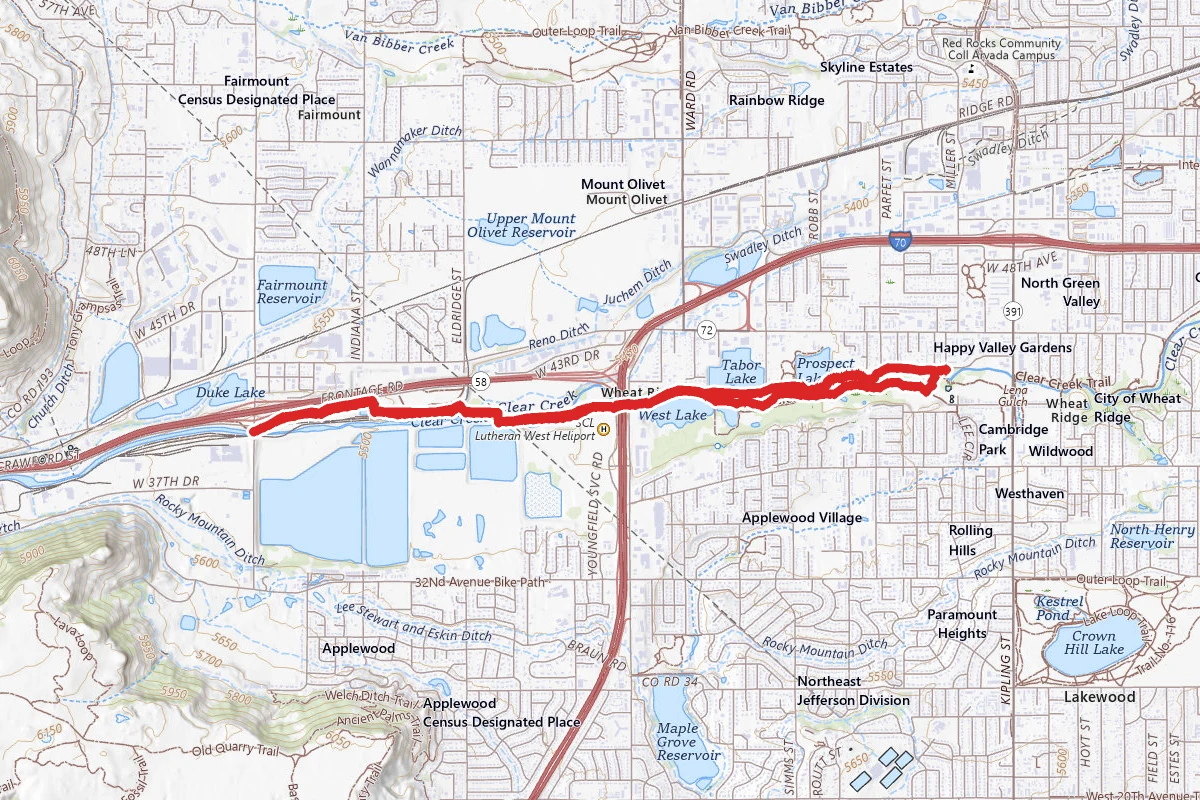 Clear Creek Trail and Prospect Lake Loop