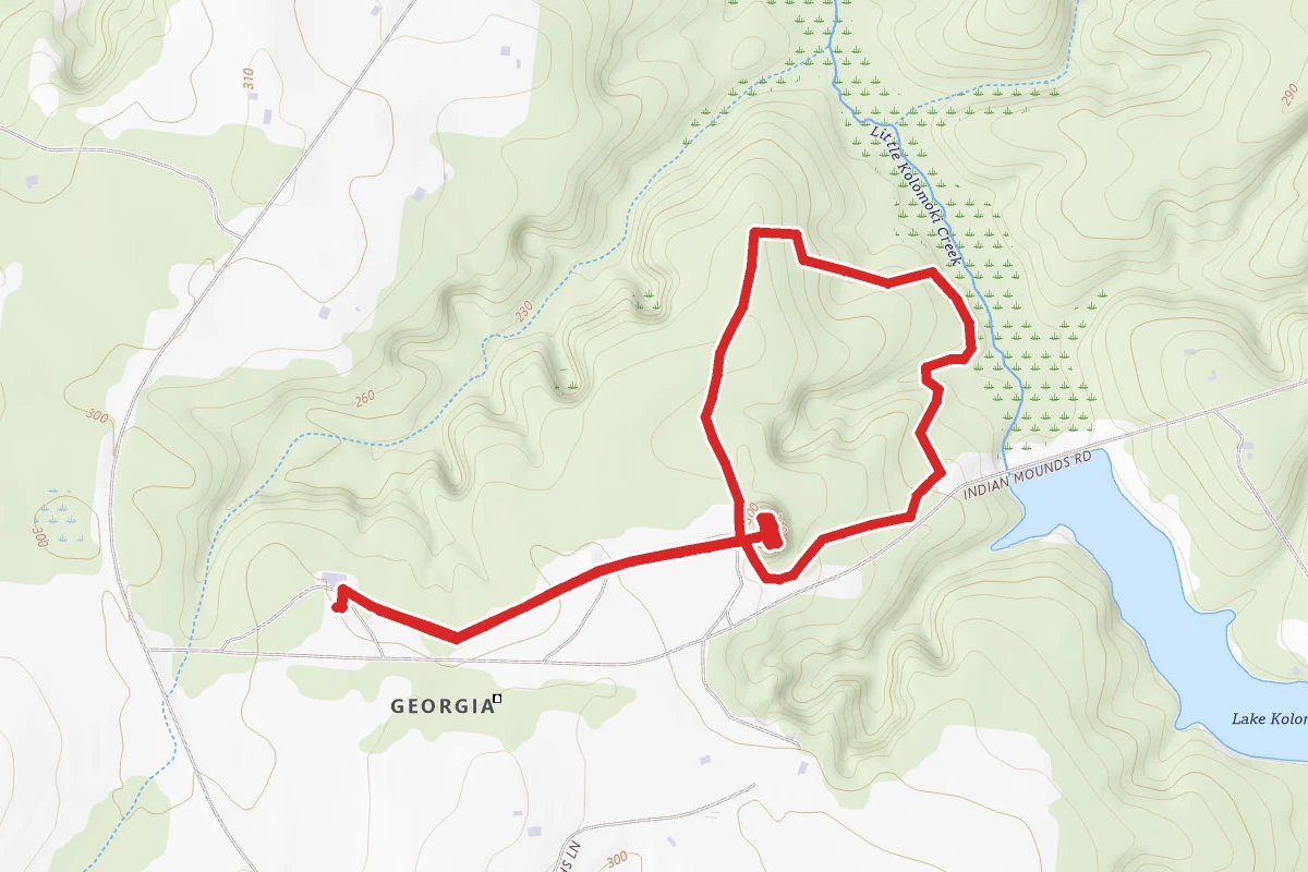 Temple Mound and White Oak Loop Trail