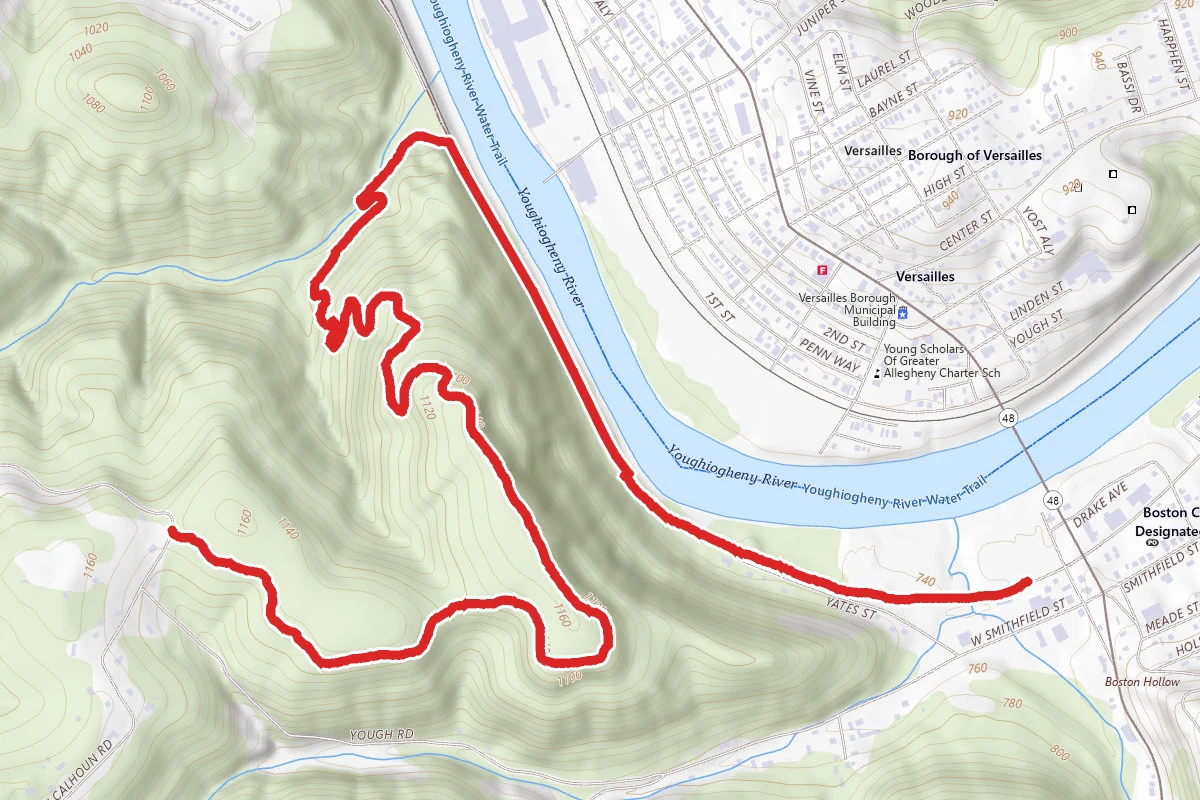 Witch Hazel Trail via Great Allegheny Passage